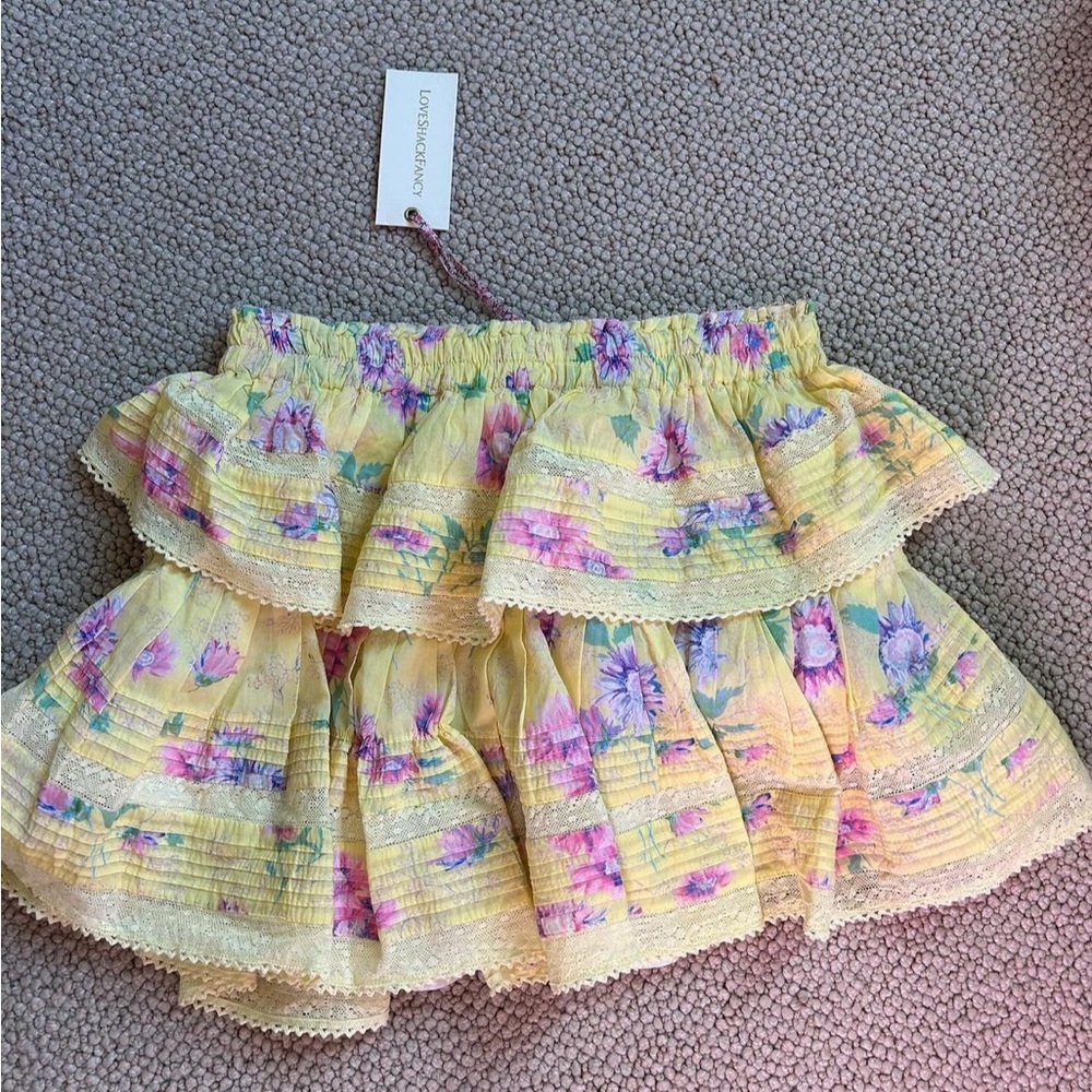 LoveShackFancy Mini Skirt